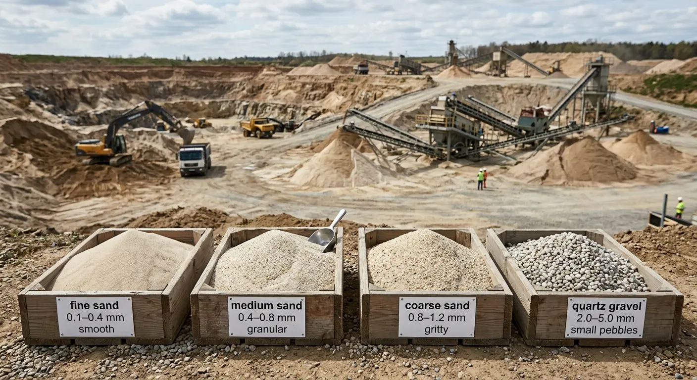 Кварцевый песок: фракции, применение и как выбрать для фильтрации и производства