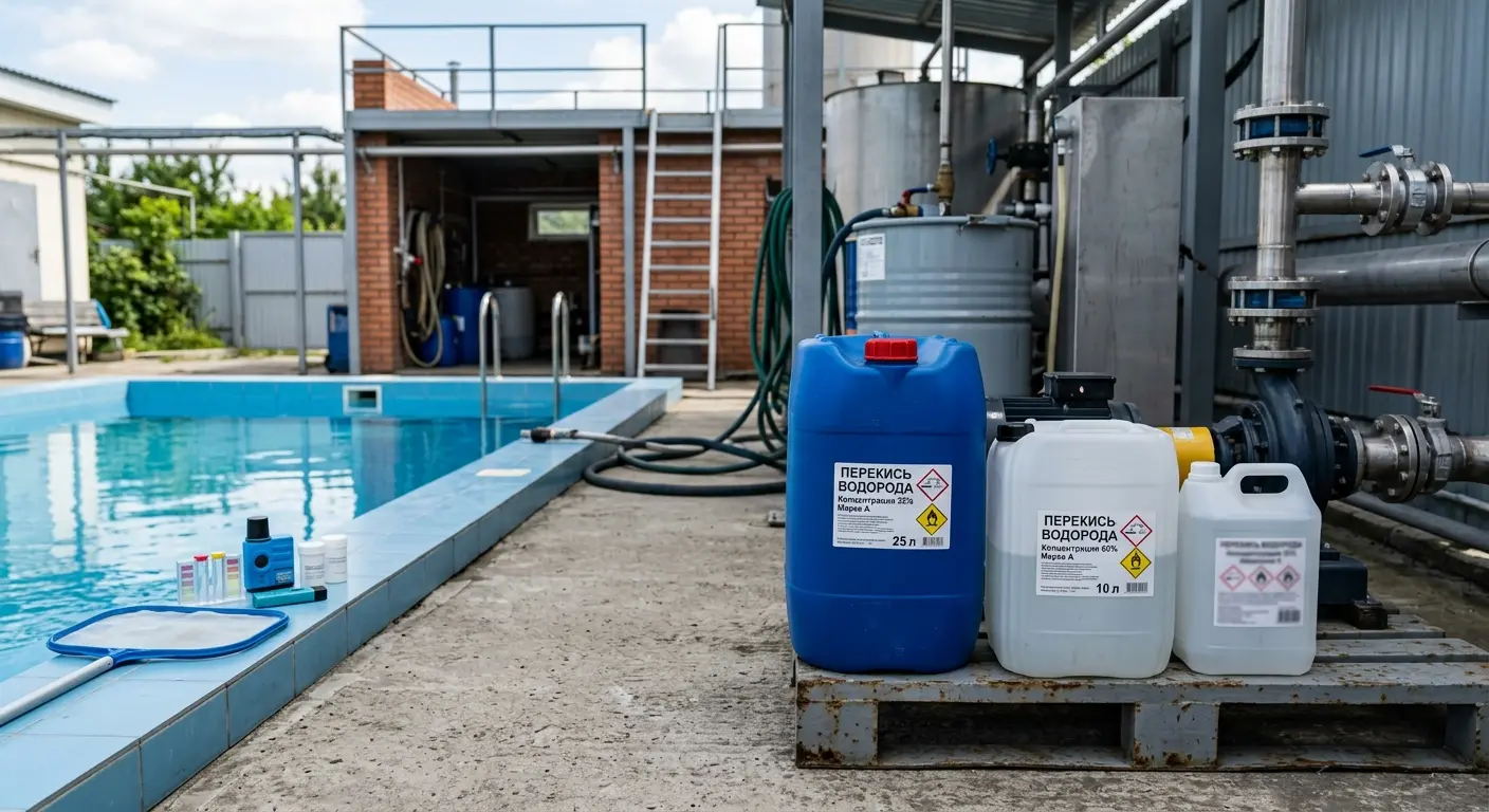 Перекись водорода: концентрации, применение и как выбрать для бассейна и производства